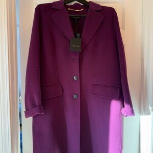 Escada Women's Deep Purple Trench Coat